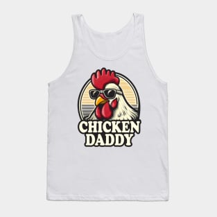 Chicken Daddy Funny Farmer Rooster Vintage Tank Top